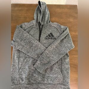 Men’s Adidas Heather Gray Pullover Hoodie